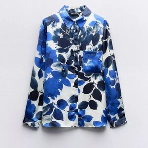 ZARA Floral Print Blouse